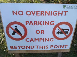 Camping banned