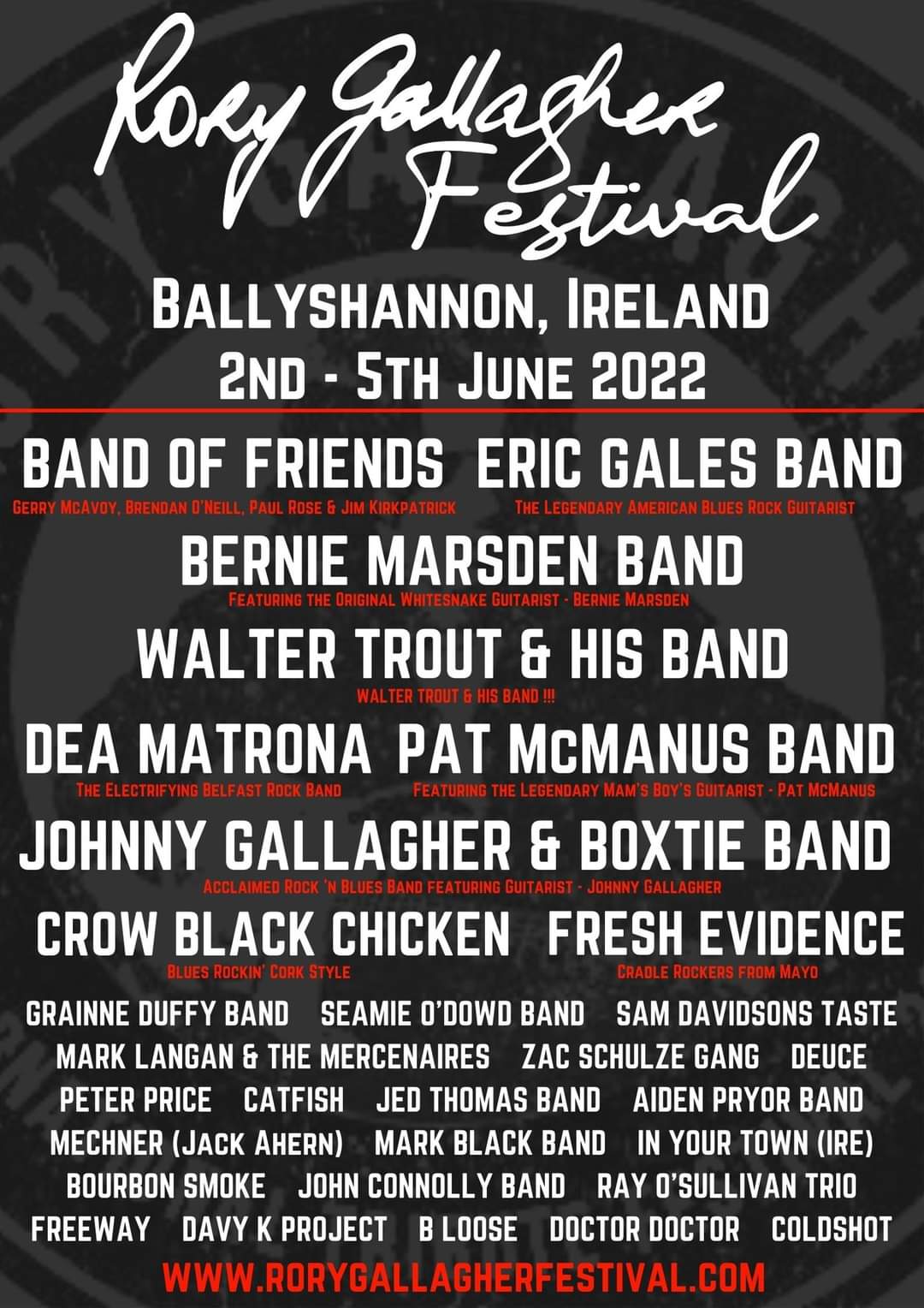 Rory Gallagher Festival Poster